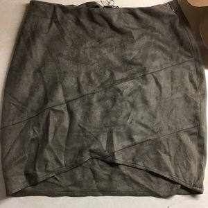 Missguided suede mini skirt